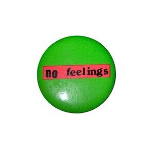 Vtg SexPistols NO FEELINGS Pinback Button Punk Rock Concert Sex Pistols RARE